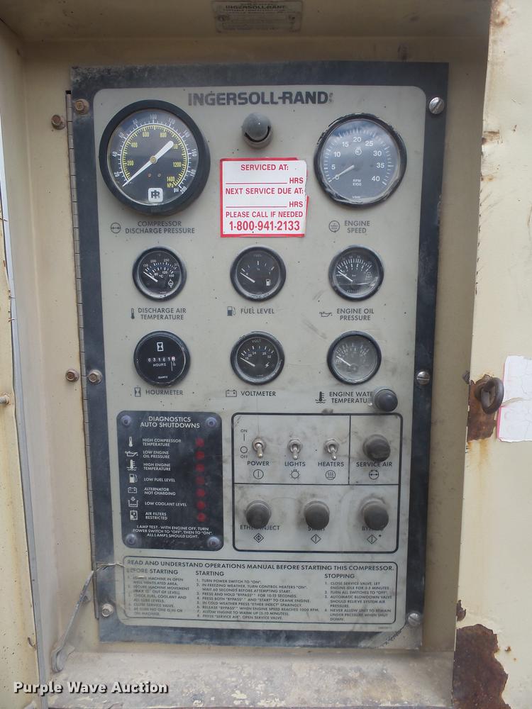 image for item DX9213 1999 Ingersoll Rand 1600  air compressor
