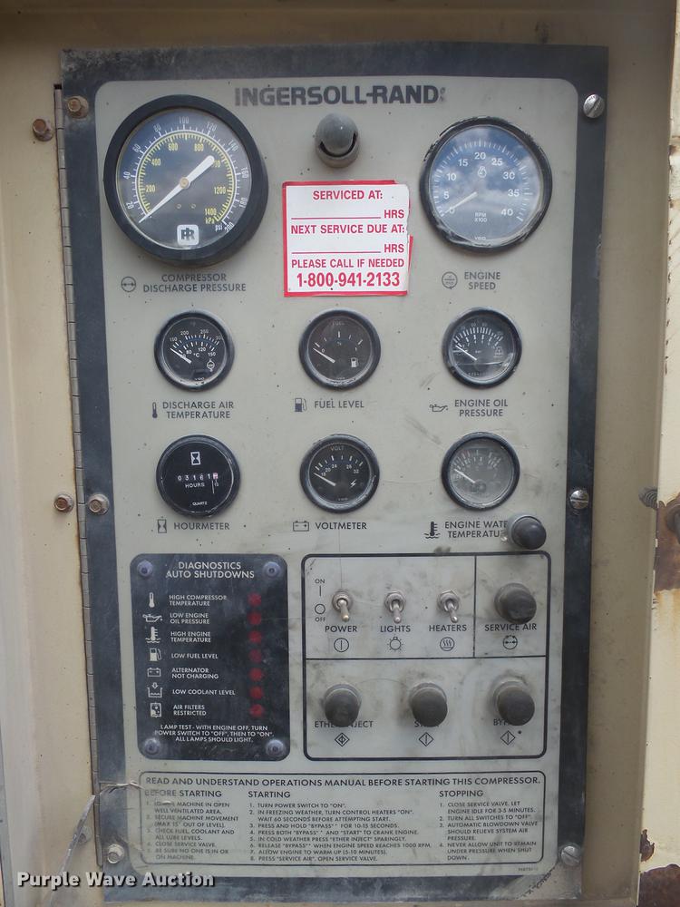 image for item DX9213 1999 Ingersoll Rand 1600  air compressor
