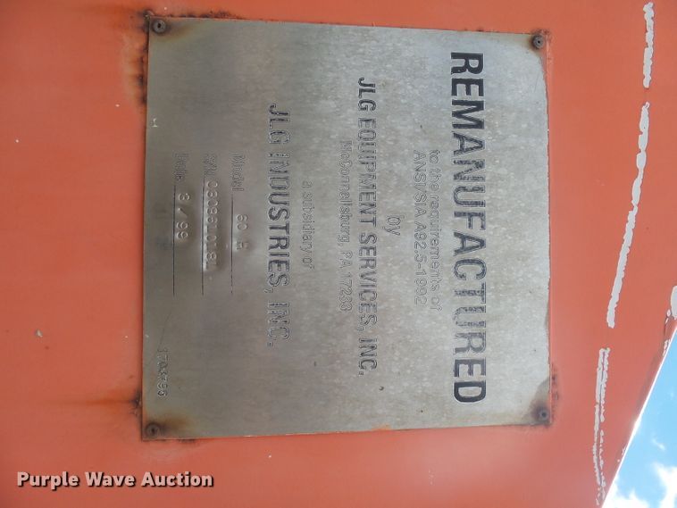 image for item EF9629 1986 JLG 60H  boom lift