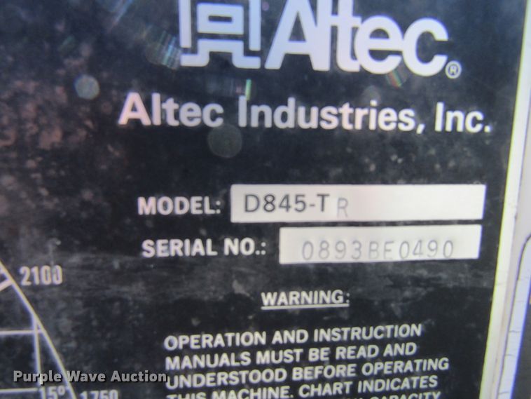 image for item FD9482 1994 Ford F800F  digger derrick truck