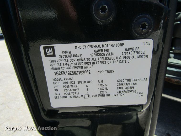 image for item FD9496 2006 Chevrolet Silverado 1500  Ext. Cab pickup truck