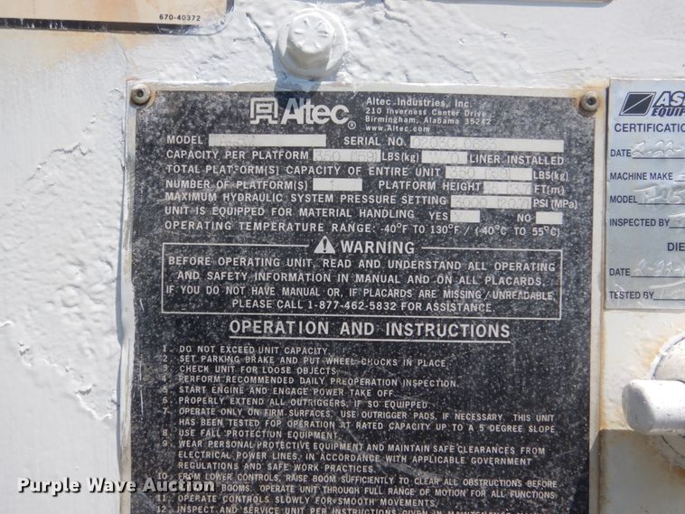 image for item FX9200 2003 International 4300  bucket truck