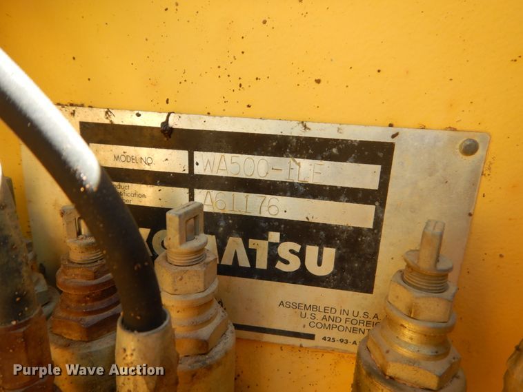 image for item GA9037 1997 Komatsu WA500-1LE  wheel loader