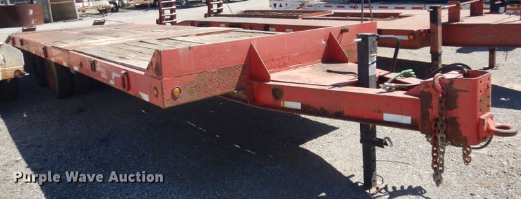 image for item GW9182 2001 Talbert tilt deck equipment trailer