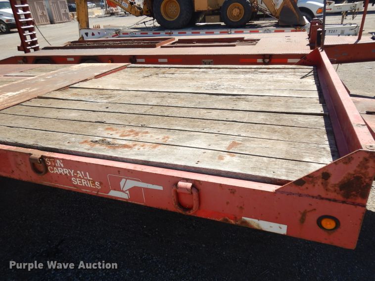 image for item GW9182 2001 Talbert tilt deck equipment trailer