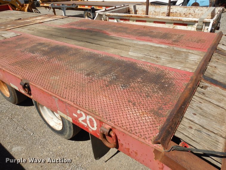 image for item GW9182 2001 Talbert tilt deck equipment trailer