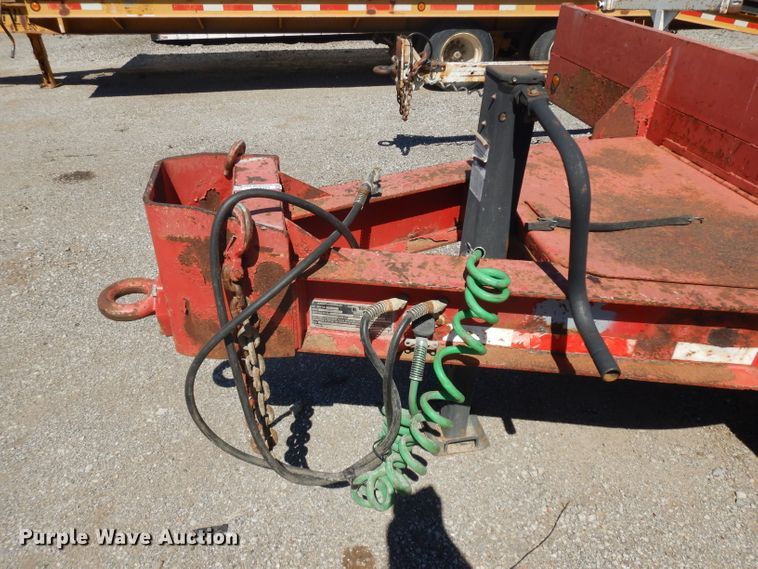 image for item GW9182 2001 Talbert tilt deck equipment trailer