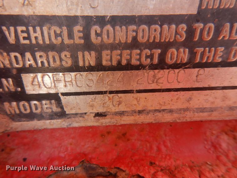 image for item GW9182 2001 Talbert tilt deck equipment trailer