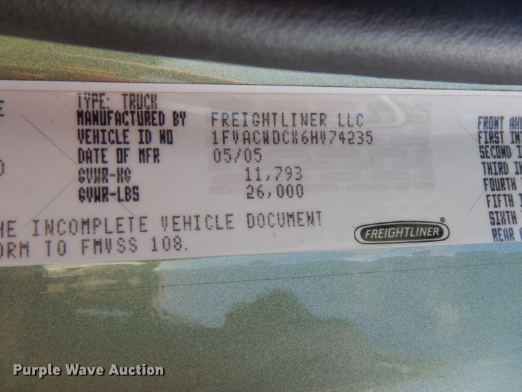 image for item HG9008 2006 Freightliner Business Class M2  flatbed truck