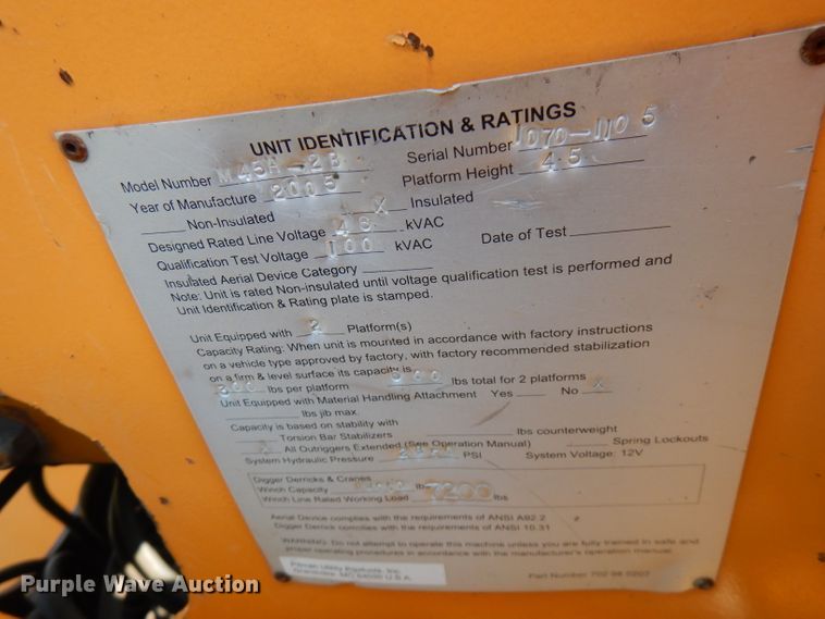 image for item HG9009 2006 International 4400  crane truck