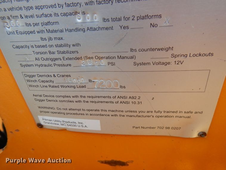 image for item HG9009 2006 International 4400  crane truck