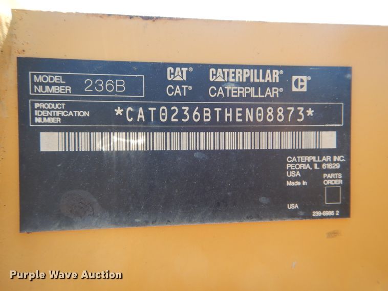 image for item HM9519 2008 Caterpillar 236B  skid steer loader