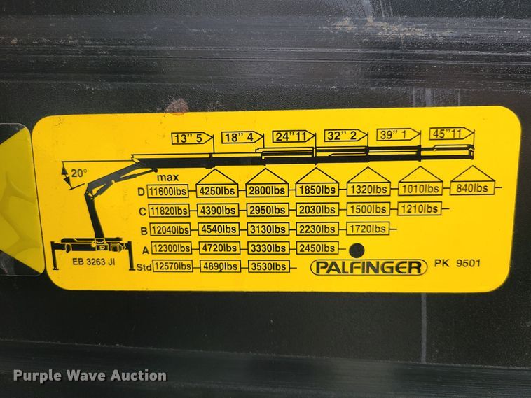 image for item K5818 Palfinger PK9501 crane