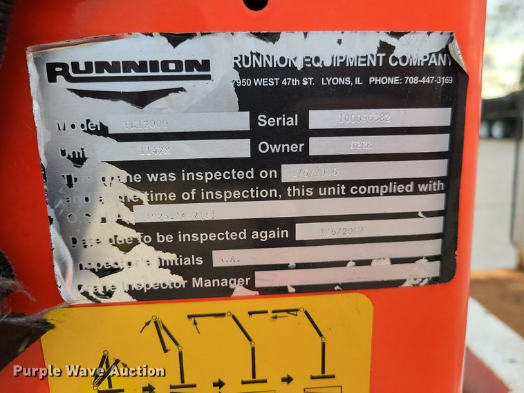 image for item K5819 2008 Palfinger PK12000 crane