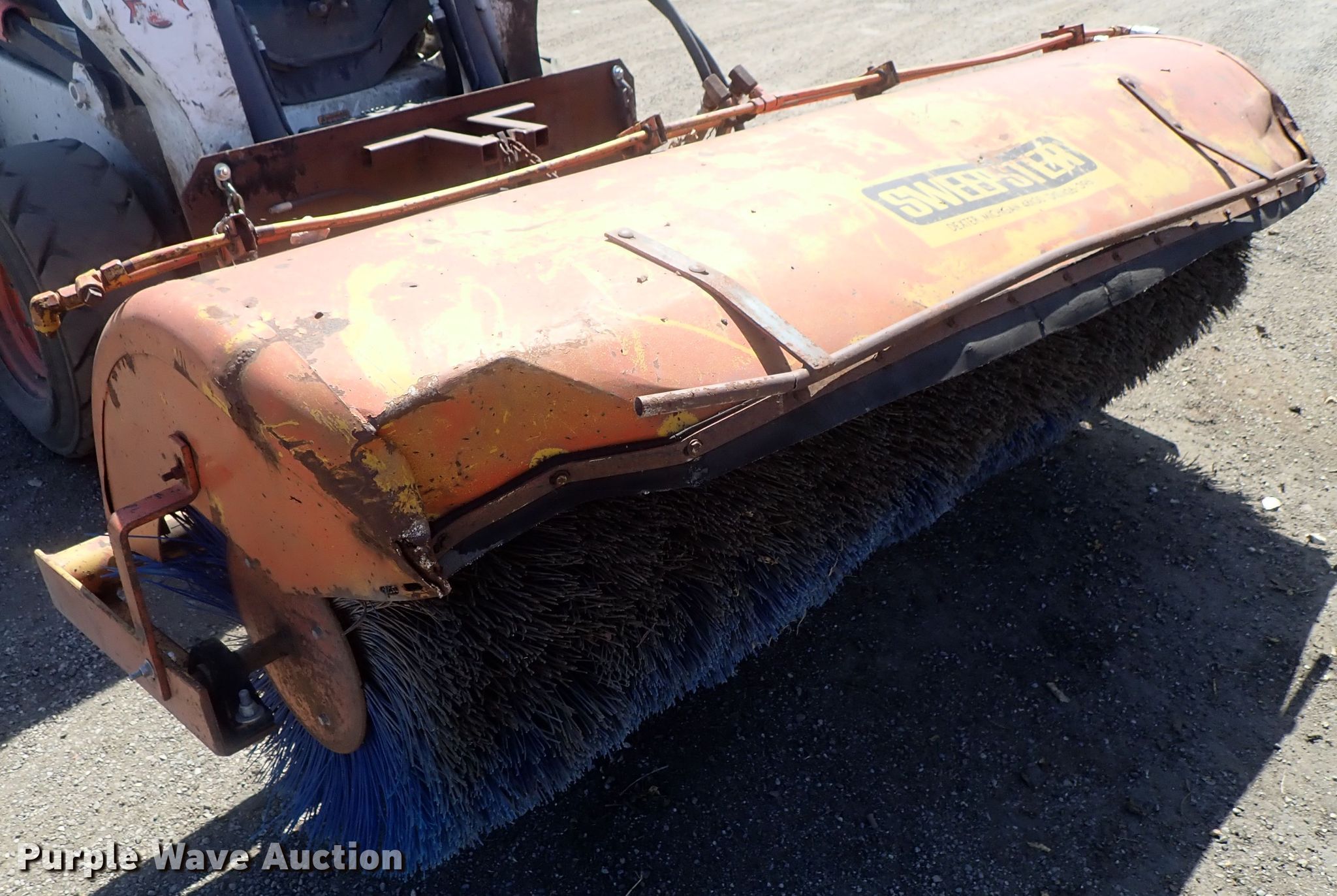 Sweepster skid steer broom in Goddard, KS Item DG2229 sold Purple Wave