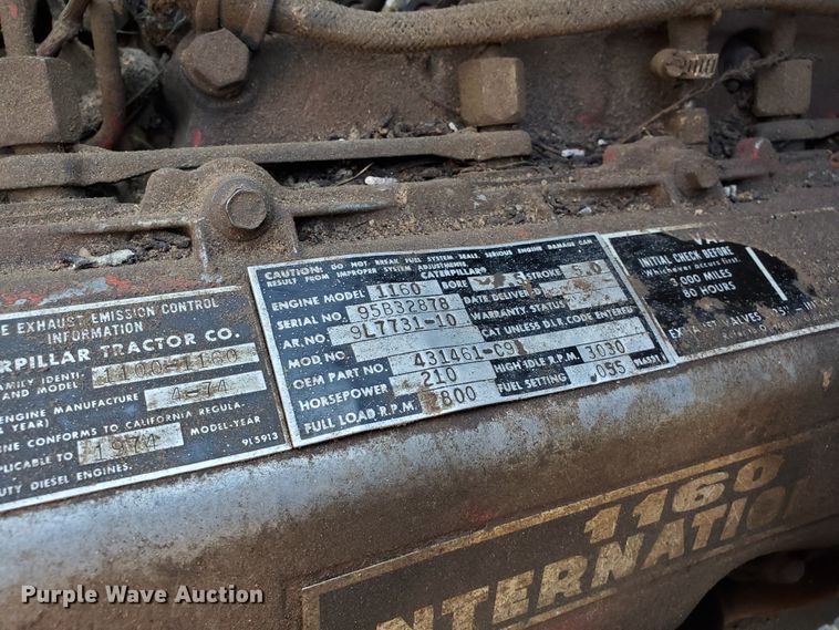 image for item DF8936 1974 International Fleetstar F2050A  dump truck