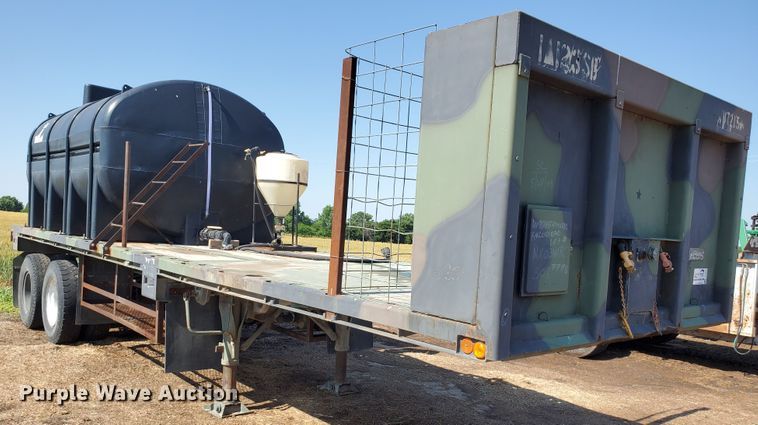 image for item DF8937 1980 Southwest M871 flatbed trailer with nurse tank