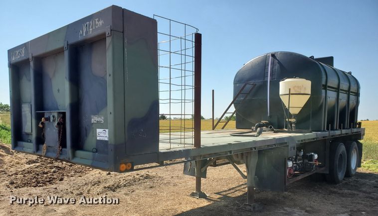 image for item DF8937 1980 Southwest M871 flatbed trailer with nurse tank