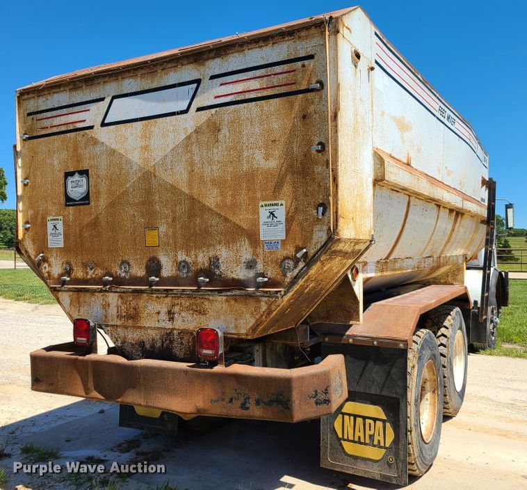 image for item GT9098 1982 Mack MR685S  feed mixer truck