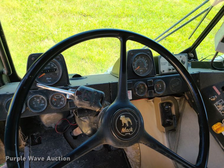 image for item GT9098 1982 Mack MR685S  feed mixer truck