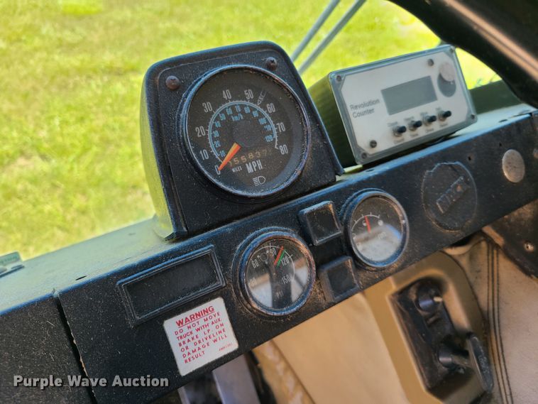 image for item GT9098 1982 Mack MR685S  feed mixer truck