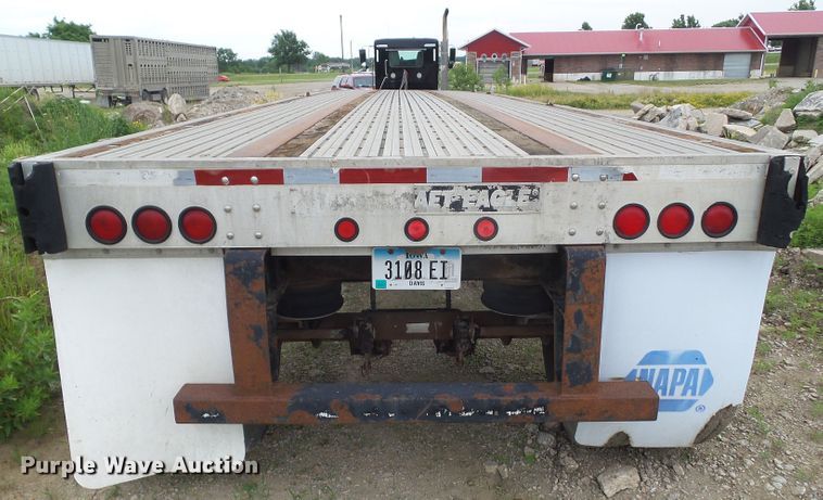 image for item DF0836 1997 Transcraft Eagle W248X102 flatbed trailer