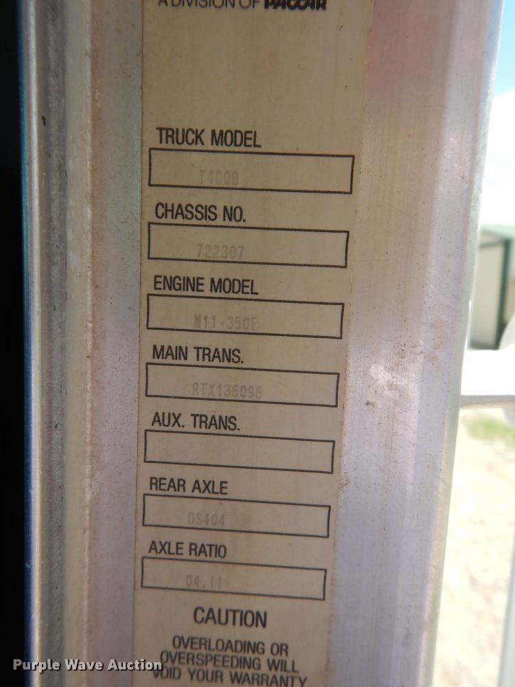 image for item DF4179 1996 Kenworth T400B  semi truck