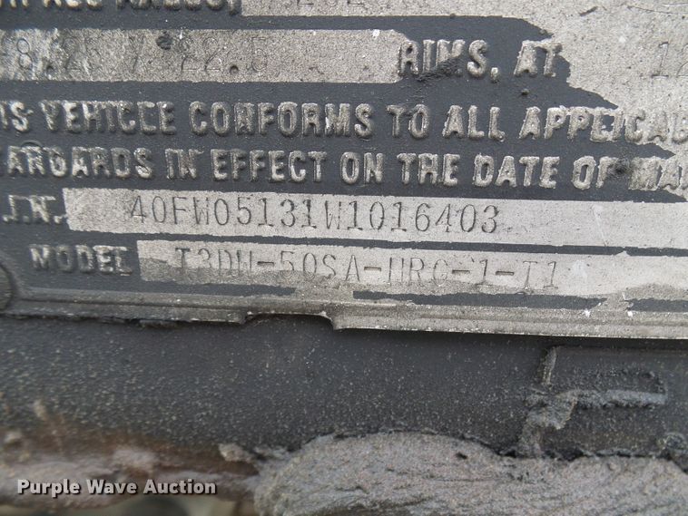 image for item DG5689 1998 Talbert T3DW-50SA-HRG-1-T1 lowboy equipment trailer