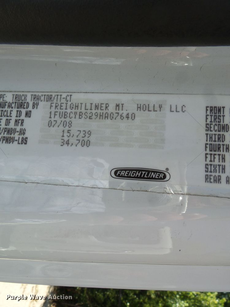 image for item DH3785 2009 Freightliner Business Class M2  semi truck