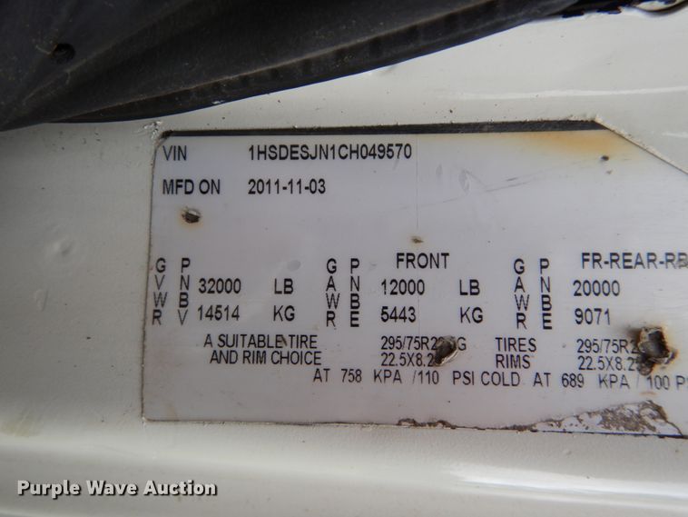 image for item DH5112 2012 International ProStar semi truck