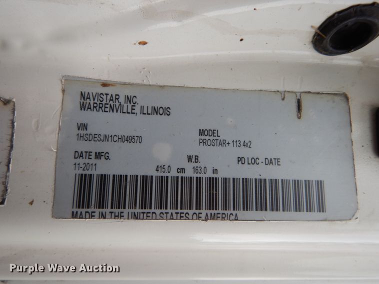 image for item DH5112 2012 International ProStar semi truck