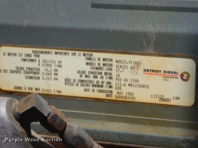 image for item GN9457 1992 Peterbilt 379  semi truck