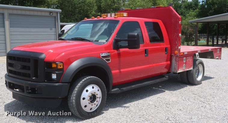 image for item GS9972 2008 Ford F450 Super Duty XL  Crew Cab flatbed truck