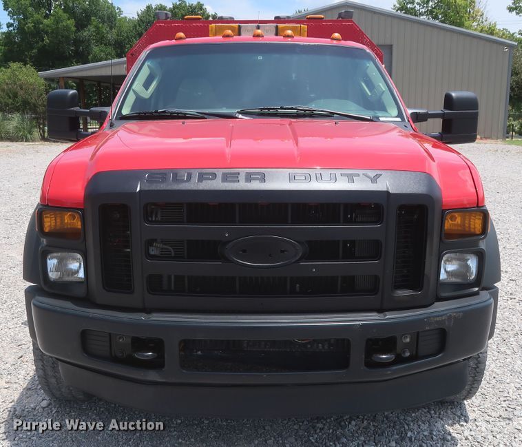 image for item GS9972 2008 Ford F450 Super Duty XL  Crew Cab flatbed truck