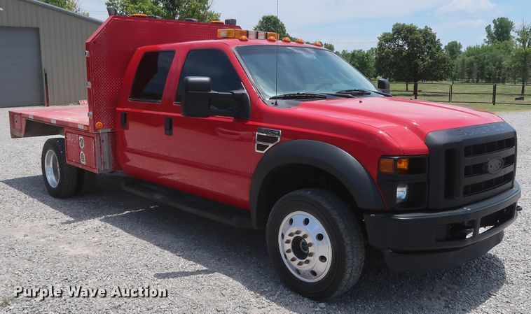 image for item GS9972 2008 Ford F450 Super Duty XL  Crew Cab flatbed truck