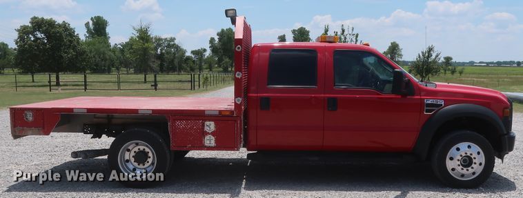 image for item GS9972 2008 Ford F450 Super Duty XL  Crew Cab flatbed truck