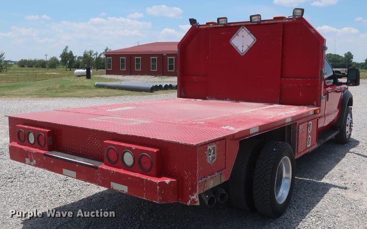image for item GS9972 2008 Ford F450 Super Duty XL  Crew Cab flatbed truck