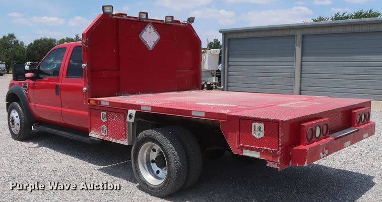 image for item GS9972 2008 Ford F450 Super Duty XL  Crew Cab flatbed truck