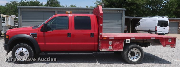image for item GS9972 2008 Ford F450 Super Duty XL  Crew Cab flatbed truck