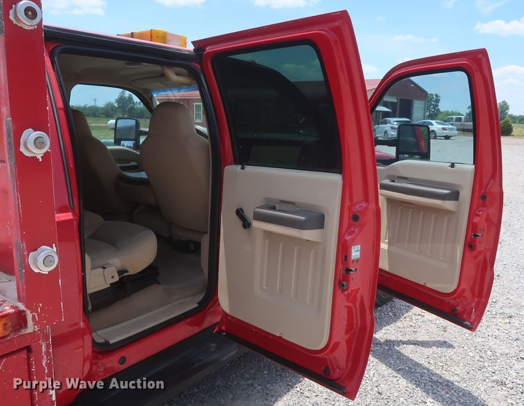 image for item GS9972 2008 Ford F450 Super Duty XL  Crew Cab flatbed truck