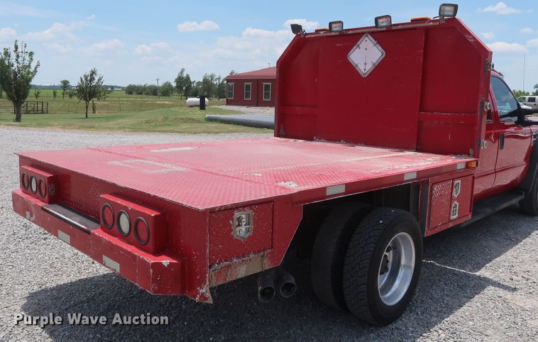 image for item GS9972 2008 Ford F450 Super Duty XL  Crew Cab flatbed truck