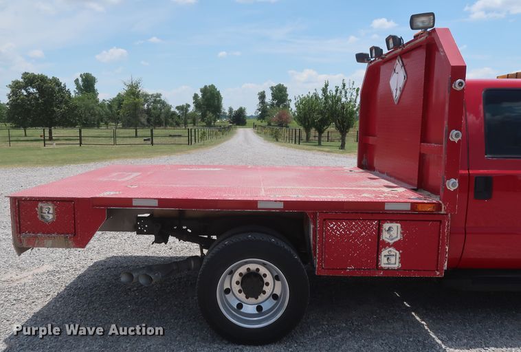 image for item GS9972 2008 Ford F450 Super Duty XL  Crew Cab flatbed truck