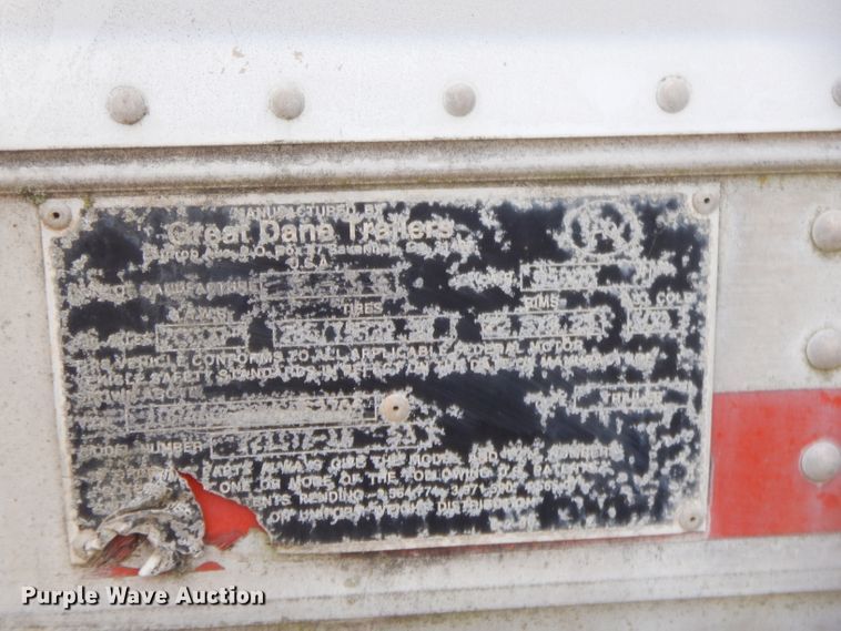 image for item GT9272 1998 Great Dane dry van trailer