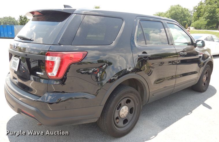 image for item DF4140 2018 Ford Explorer Police Interceptor  SUV