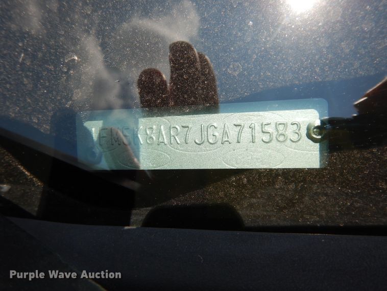 image for item DF4140 2018 Ford Explorer Police Interceptor  SUV