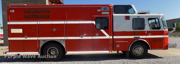 image for item DG2611 1996 E-one  hazmat fire truck