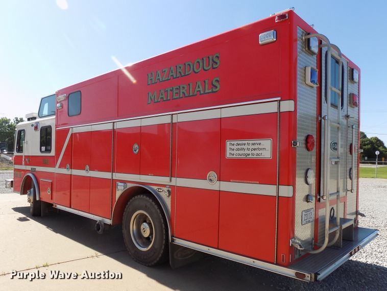 image for item DG2611 1996 E-one  hazmat fire truck