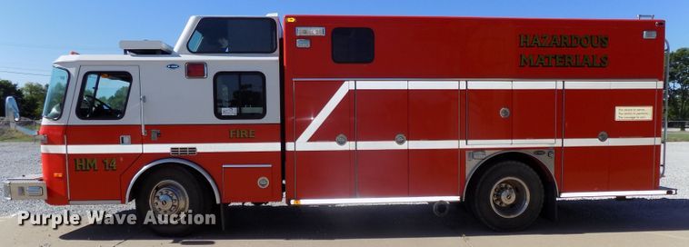 image for item DG2611 1996 E-one  hazmat fire truck