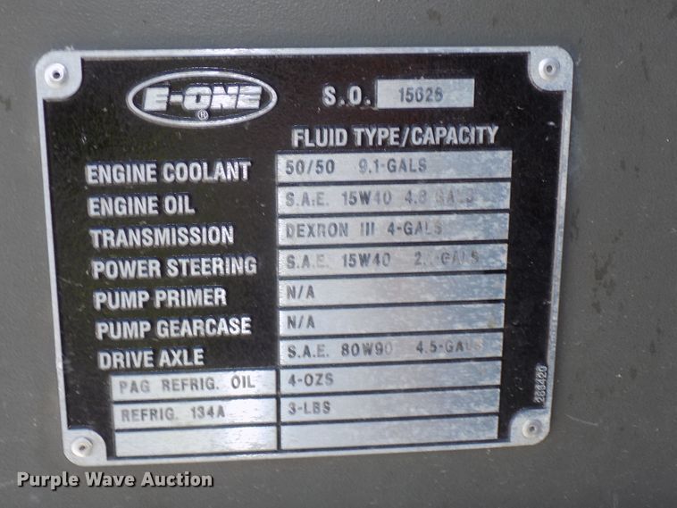 image for item DG2611 1996 E-one  hazmat fire truck