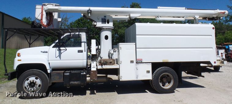 image for item DG5740 1996 GMC TopKick C6500  forestry bucket truck